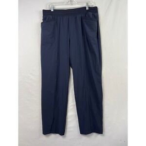 T by Talbots Jogger Pants Women LP Blue Excellent Lined Stretch Activewear